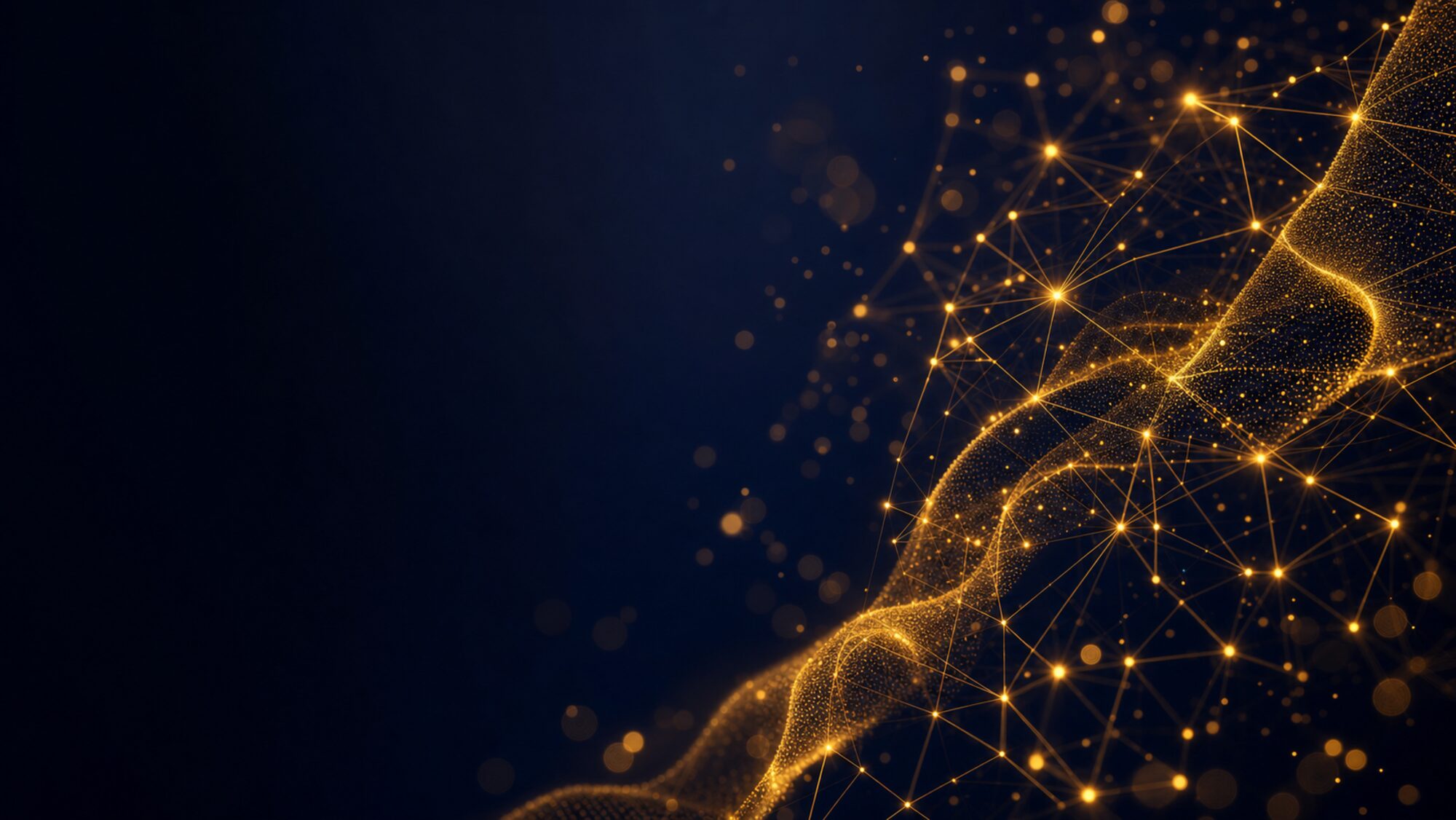 Abstract AI network visualization