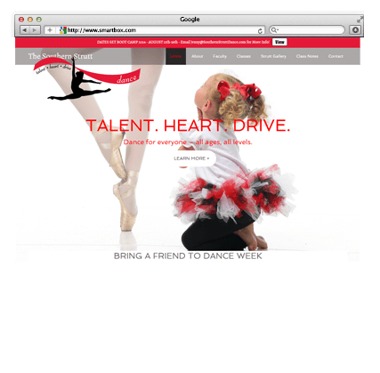 Dance Studio Website Design