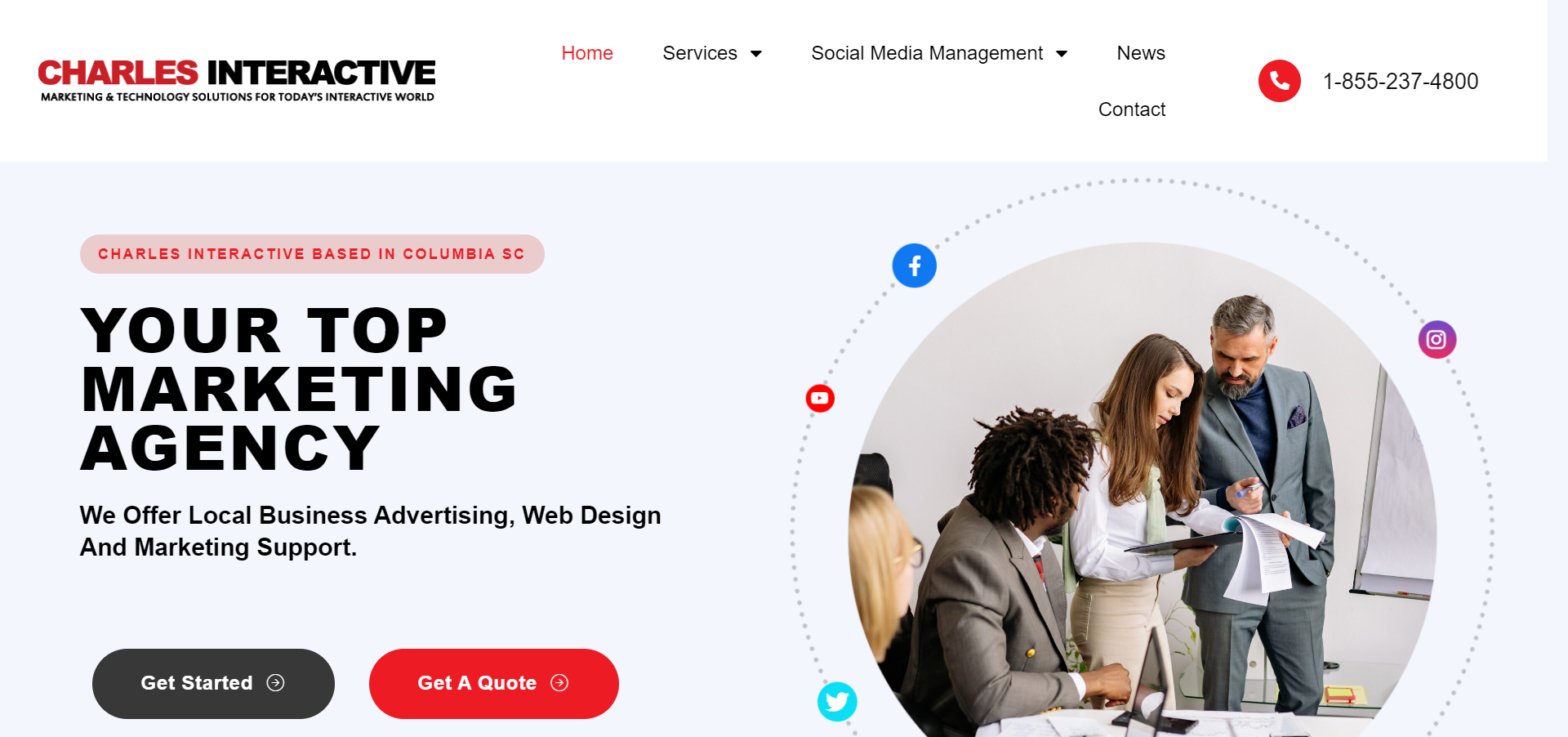 CHARLES INTERACTIVE WEB DESIGN AGENCY IN COLUMBIA SC