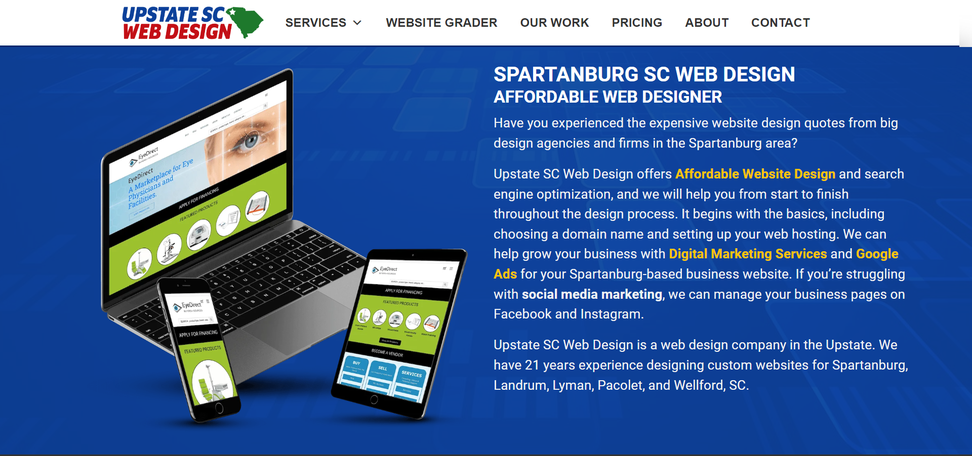 UPSTATE SC WEB DESIGN COMPANY